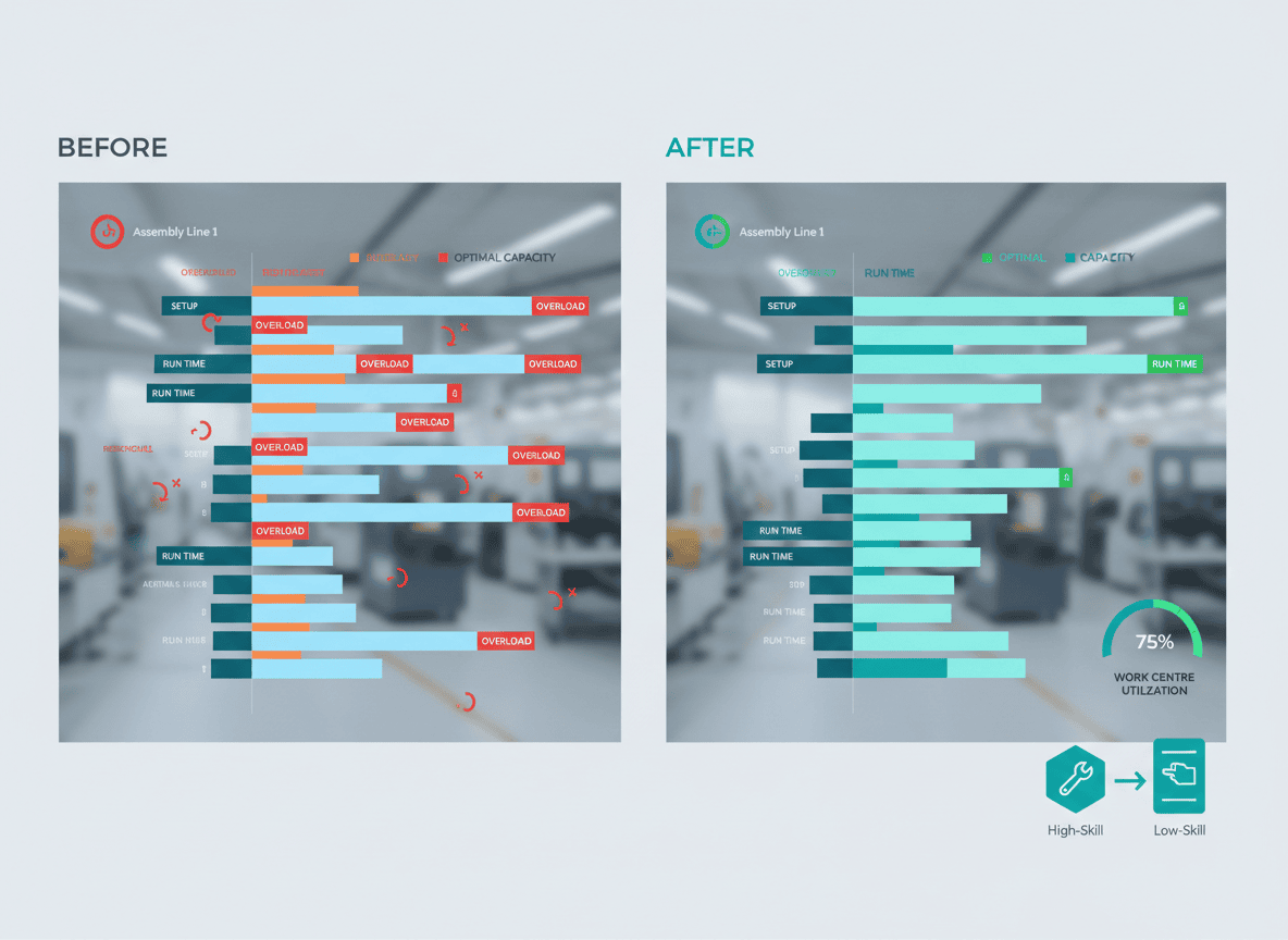 Routing and work centres